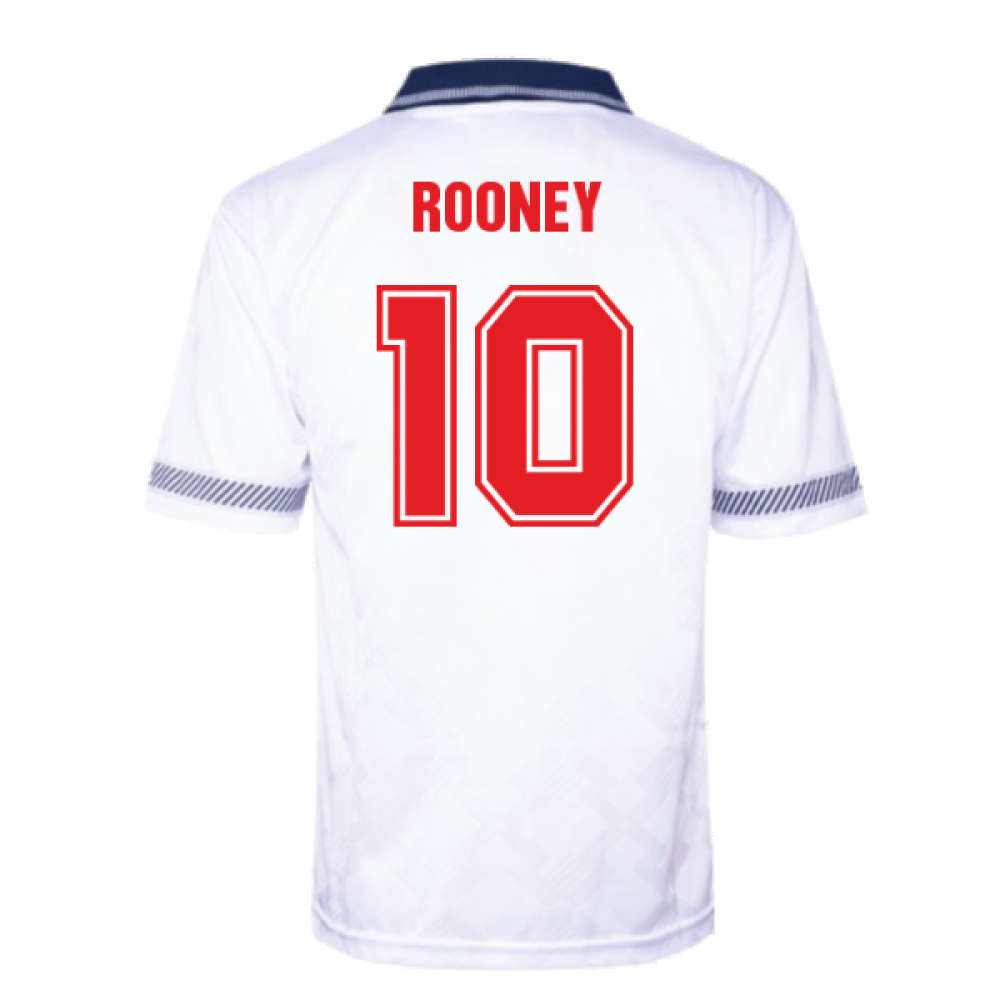 England 1990 Home Retro Shirt (ROONEY 10)