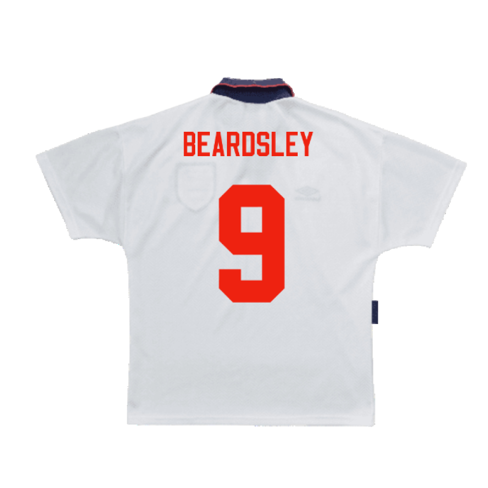 England 1993-1995 Home Shirt (L) (Excellent) (Beardsley 9)