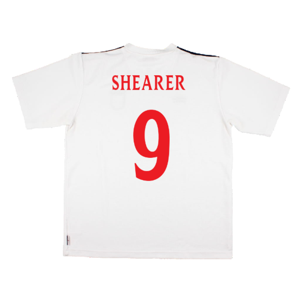 England 1999-2001 Umbro Training Shirt (L) (Shearer 9) (Excellent)