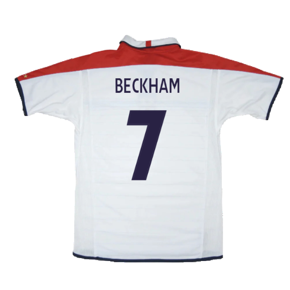 England 2003-05 Home (S) (Excellent) (Beckham 7)