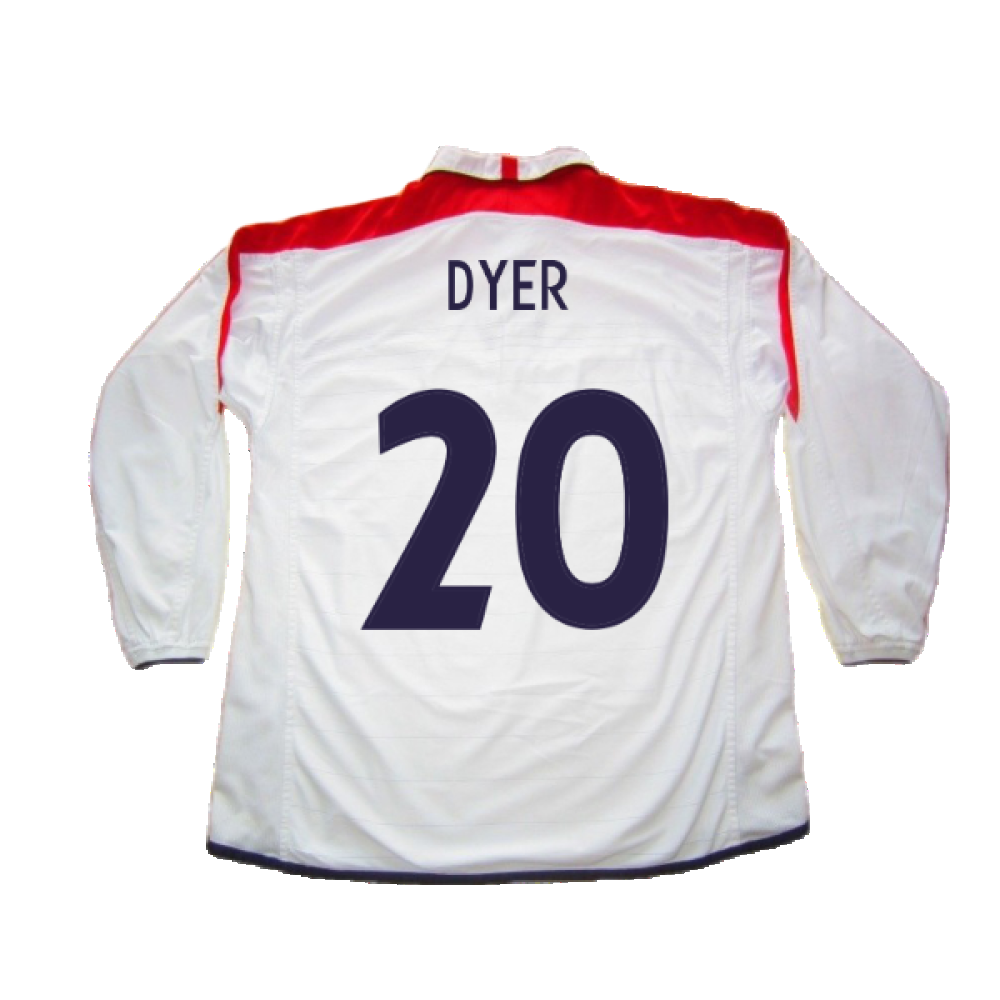 England 2003-05 Home L/S Shirt (M) (Excellent) (Dyer 20)