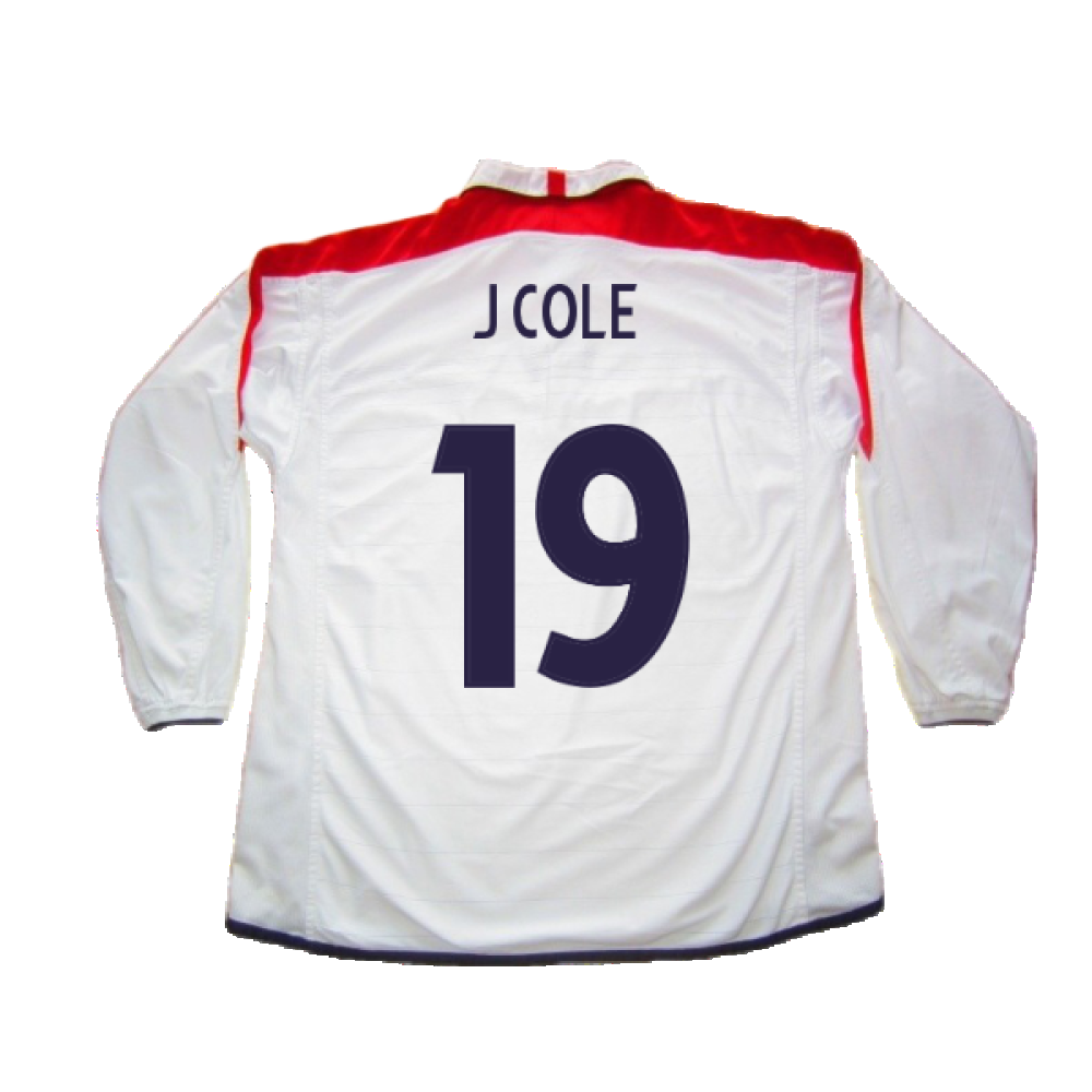 England 2003-05 Home L/S Shirt (M) (Excellent) (J Cole 19)