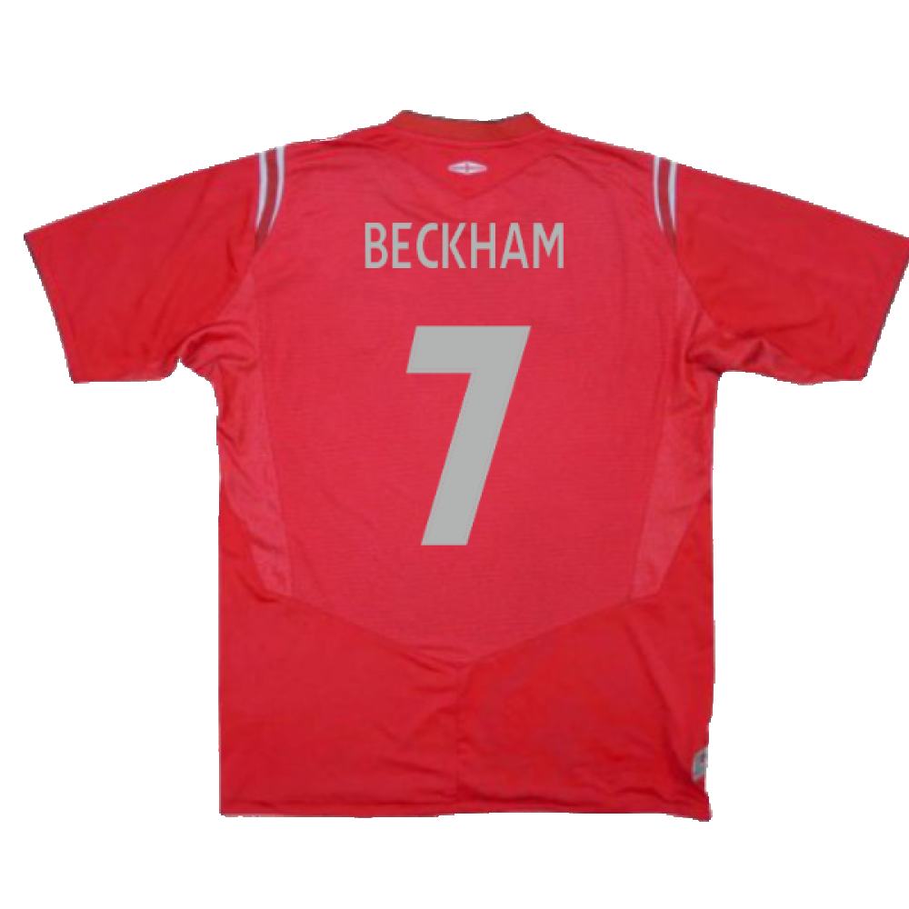 England 2004-06 Away Shirt (XL) (Excellent) (Beckham 7)