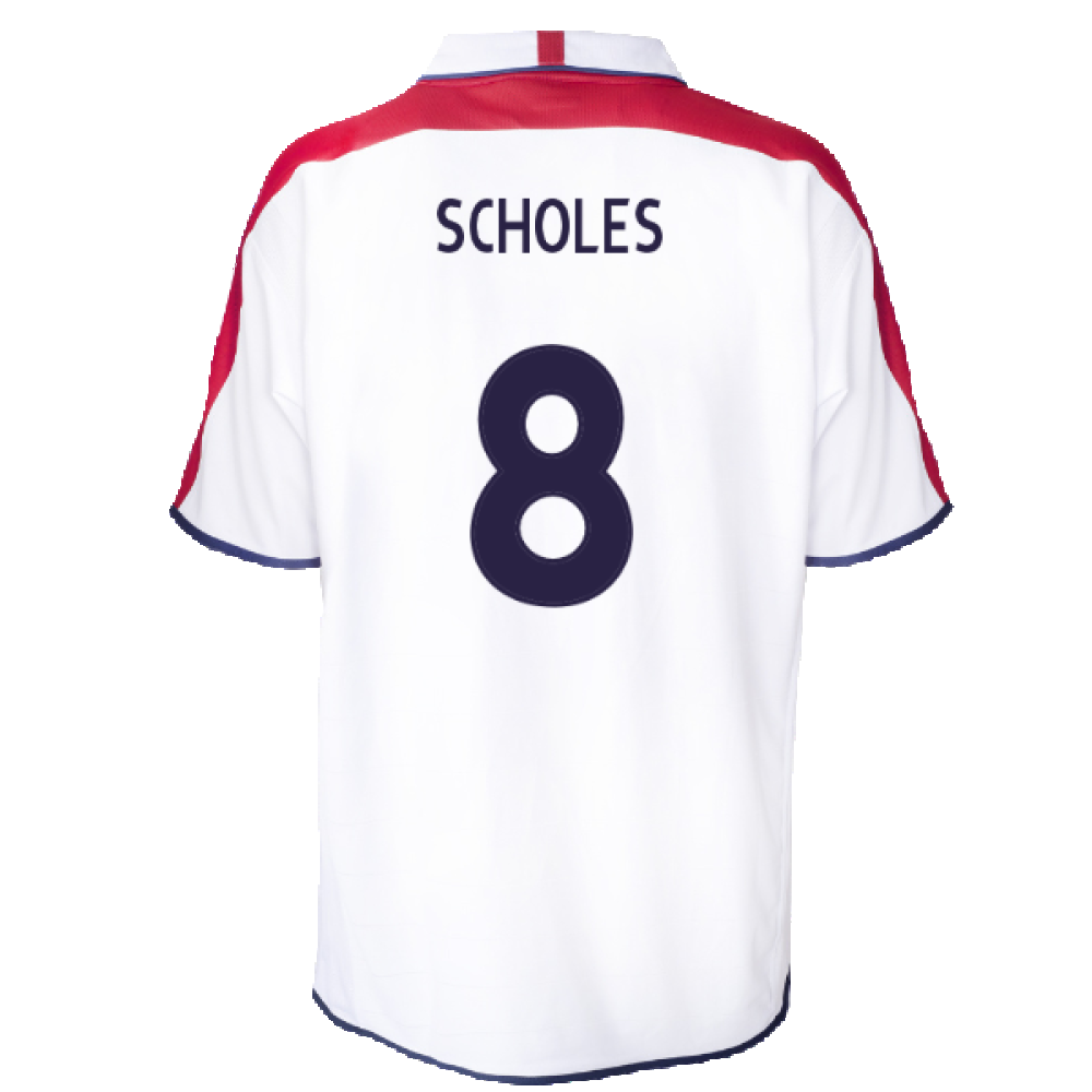 England 2004 Retro Football Shirt (Scholes 8)