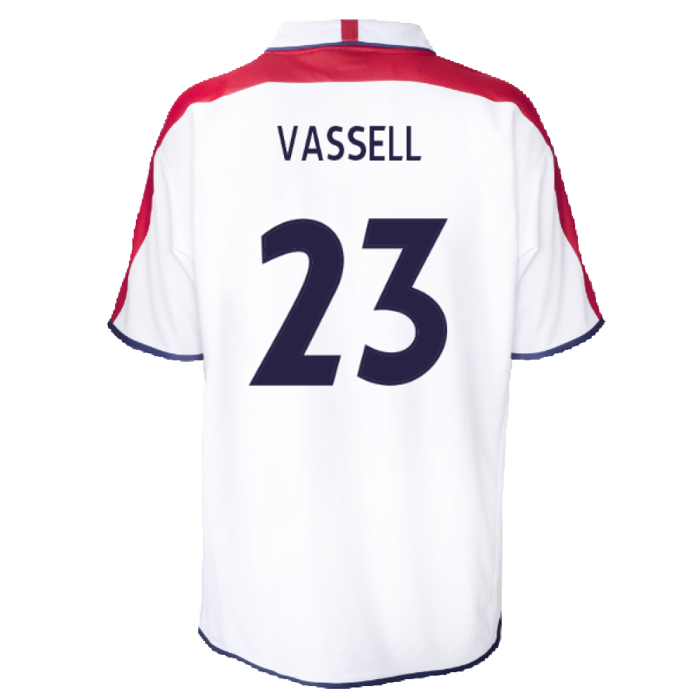 England 2004 Retro Football Shirt (Vassell 23)