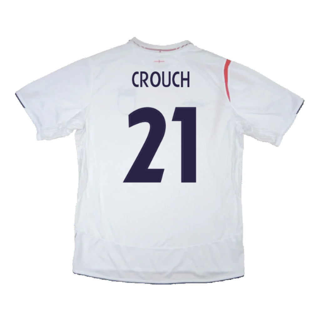 England 2005-2007 Home Shirt (XL) (Excellent) (CROUCH 21)
