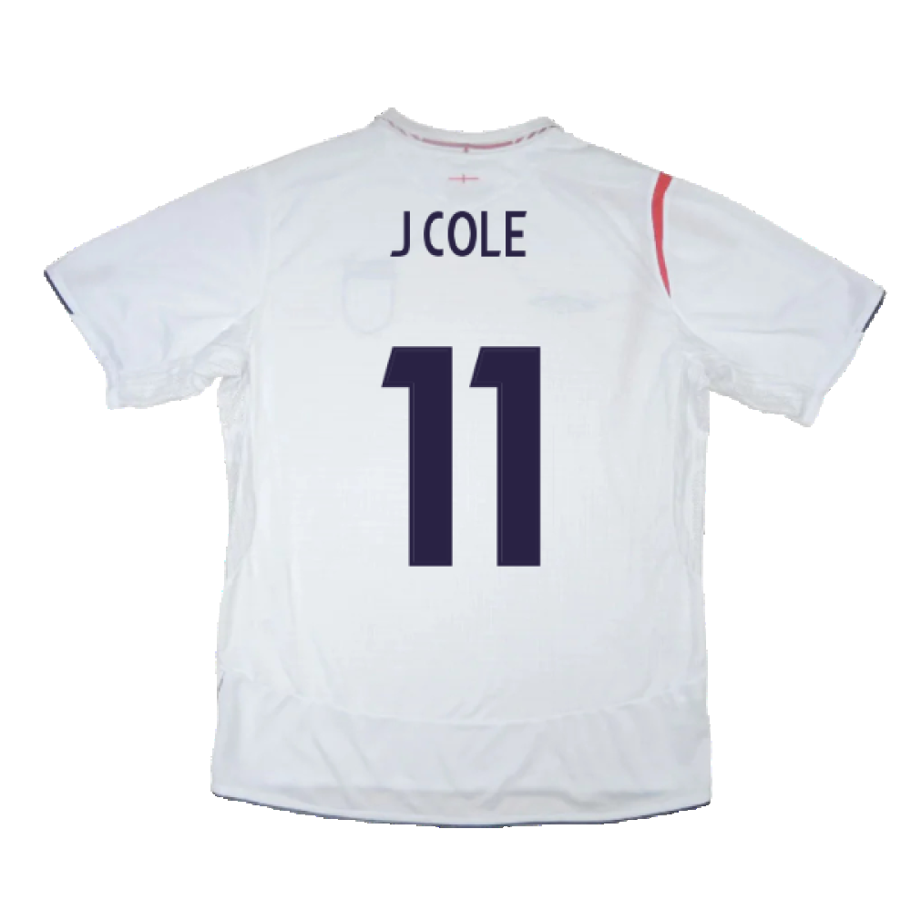 England 2005-2007 Home Shirt (Excellent) (J COLE 11)