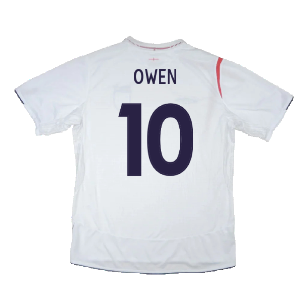 England 2005-2007 Home Shirt (XL) (Excellent) (OWEN 10)