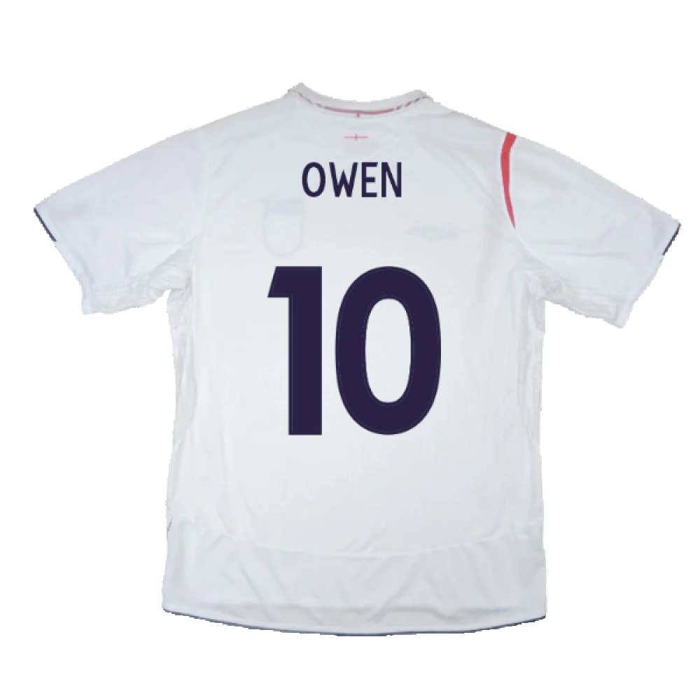 England 2005-2007 Home Shirt (Very Good) (OWEN 10)