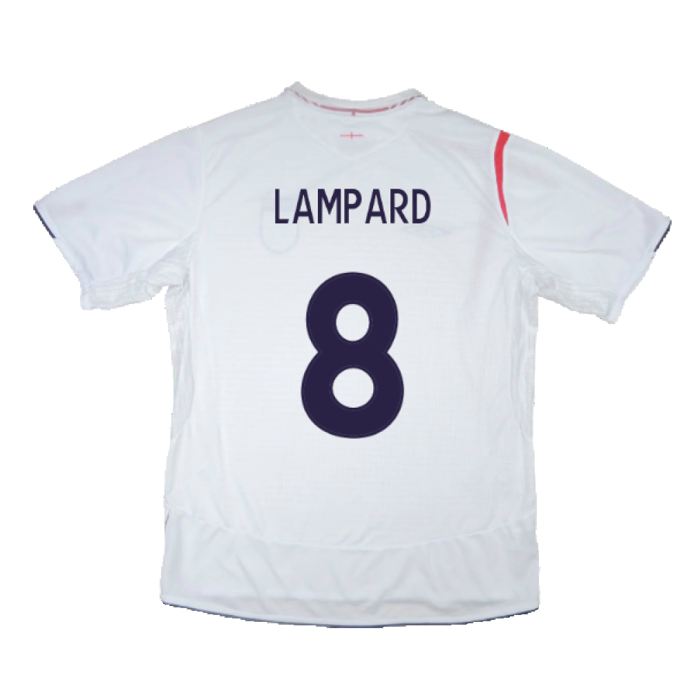 England 2005-2007 Home Shirt (XXL) (Excellent) (LAMPARD 8)