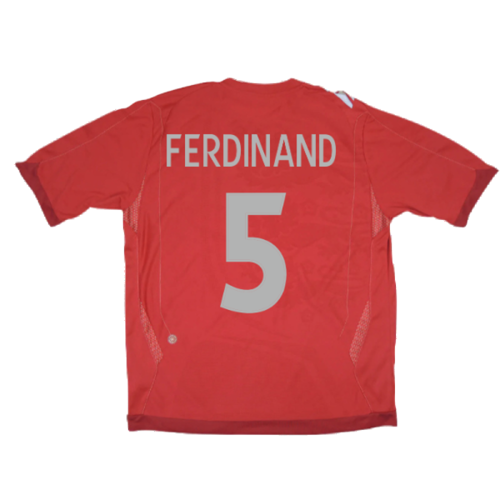 England 2006-08 Away Shirt (S) (Very Good) (FERDINAND 5)