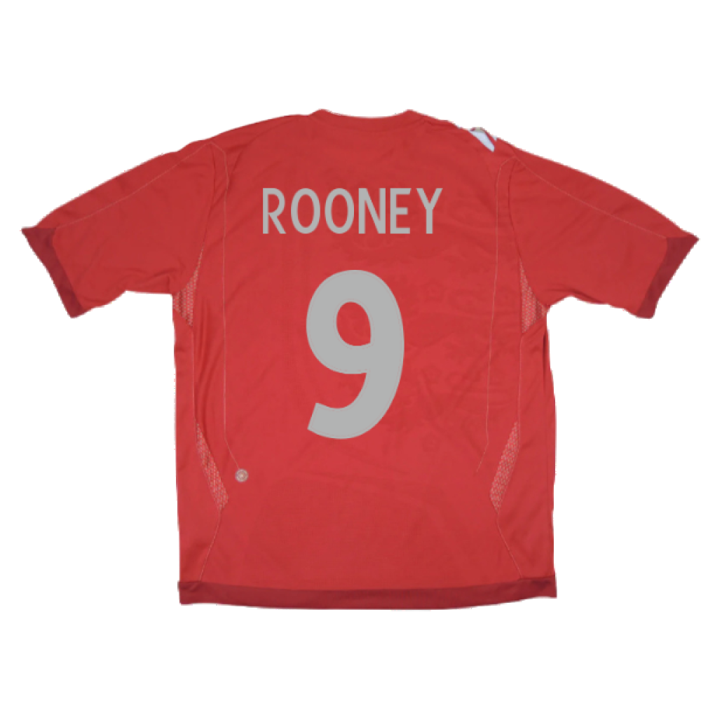 England 2006-08 Away Shirt (XL) (Very Good) (ROONEY 9)