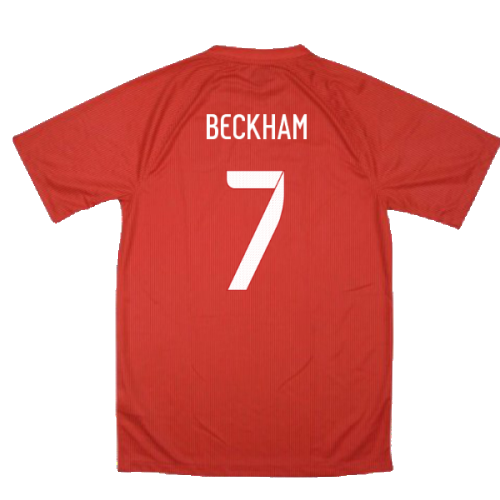 England 2014-16 Away (L) (Very Good) (BECKHAM 7)