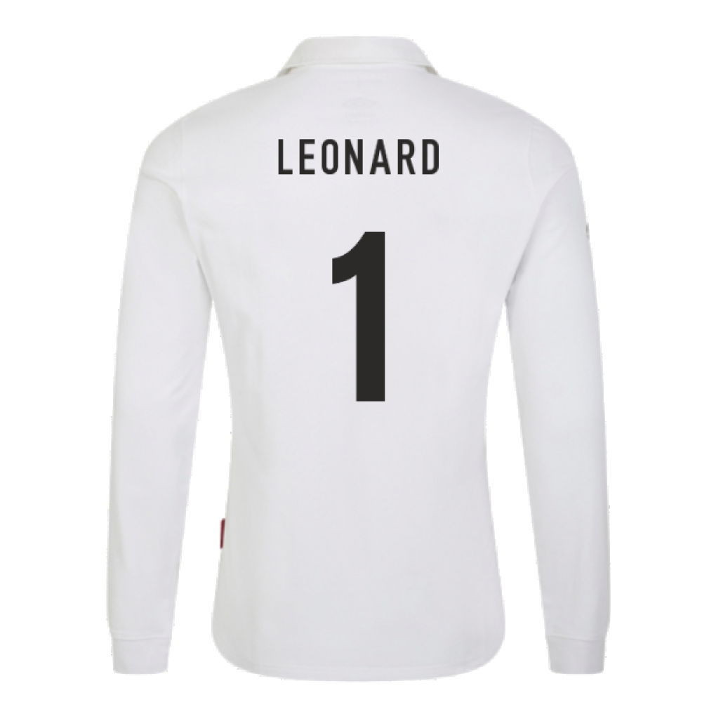 England 2023 RWC Home LS Classic Rugby Shirt (Leonard 1)