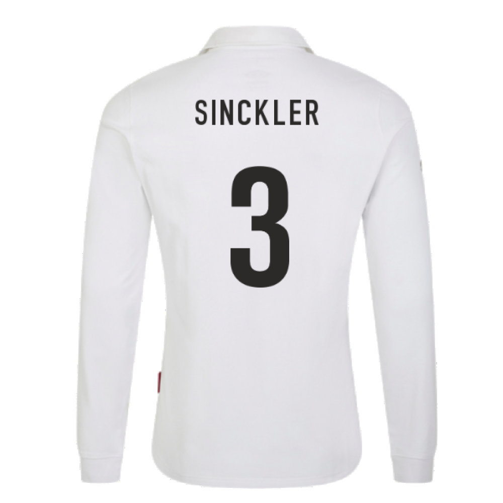 England 2023 RWC Home LS Classic Rugby Shirt (Sinckler 3)