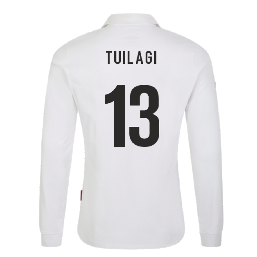 England 2023 RWC Home LS Classic Rugby Shirt (Tuilagi 13)