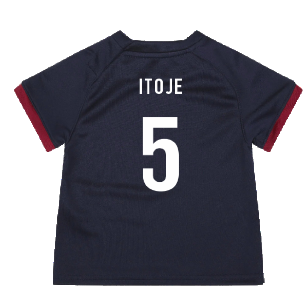 England RWC 2023 Alternate Replica Rugby Baby Shirt (Itoje 5)