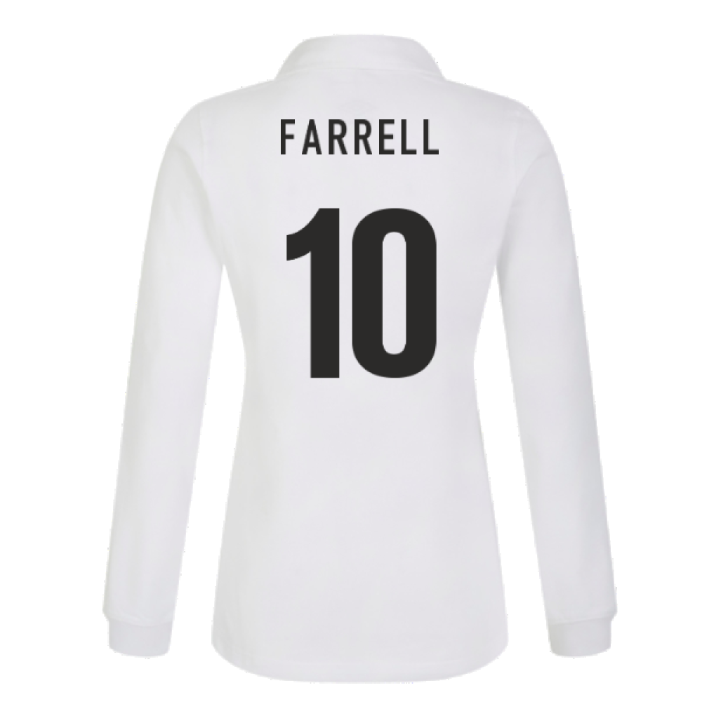 England RWC 2023 Home Classic LS Rugby Shirt (Ladies) (Farrell 10)