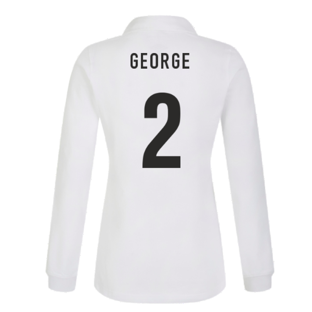 England RWC 2023 Home Classic LS Rugby Shirt (Ladies) (George 2)