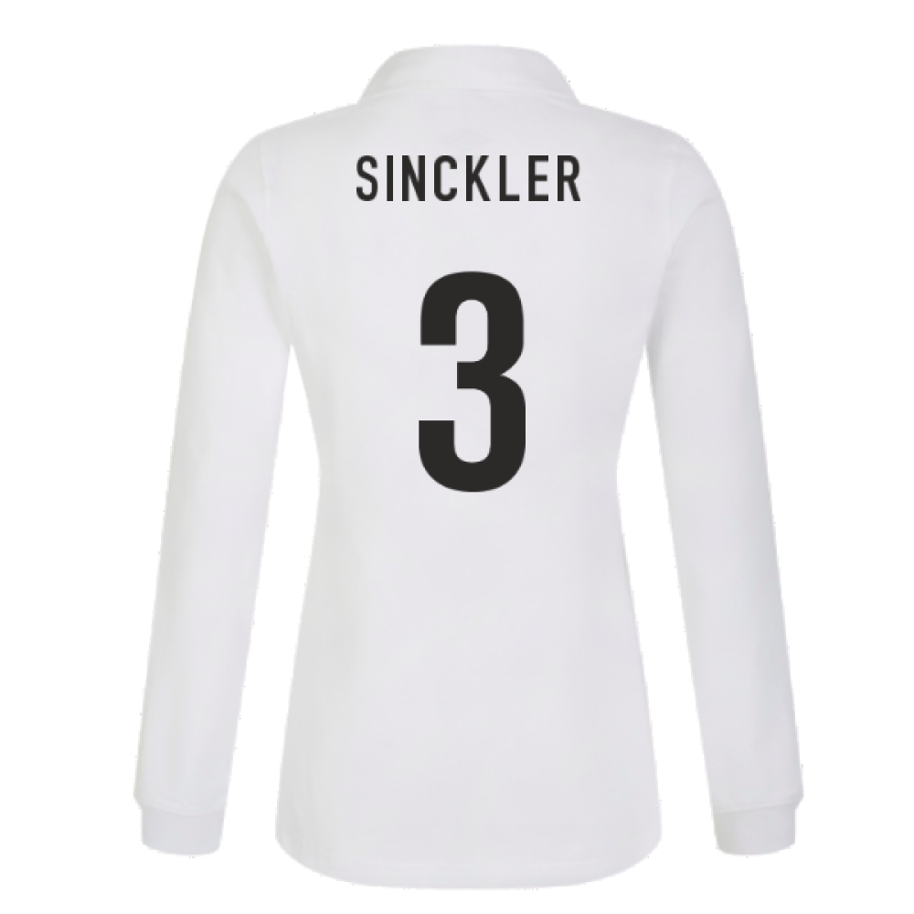 England RWC 2023 Home Classic LS Rugby Shirt (Ladies) (Sinckler 3)