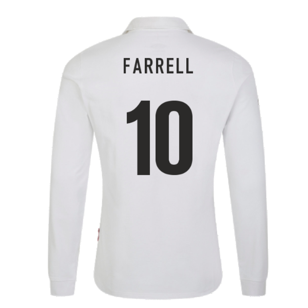 England RWC 2023 Home LS Classic Jersey (Kids) (Farrell 10)