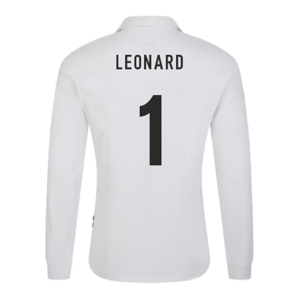 England RWC 2023 Home LS Classic Jersey (Kids) (Leonard 1)