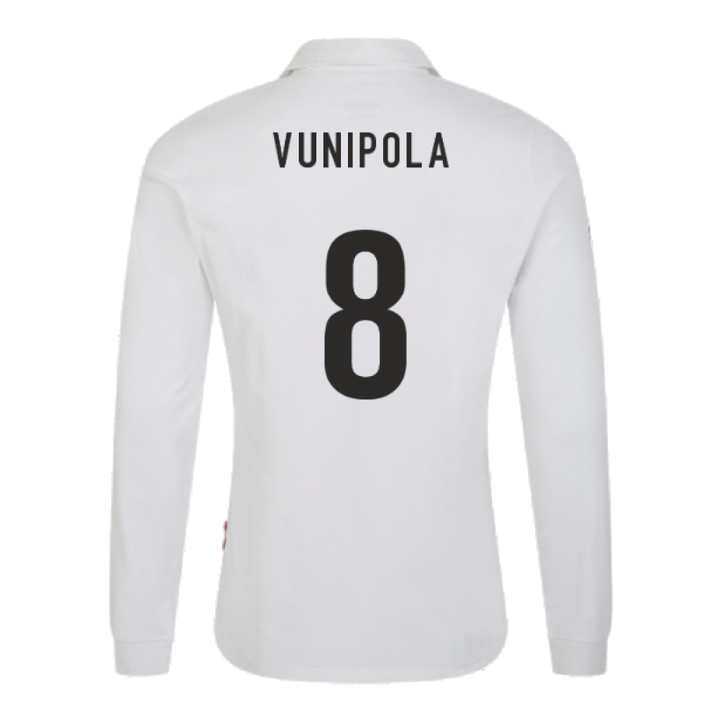 England RWC 2023 Home LS Classic Jersey (Kids) (Vunipola 8)