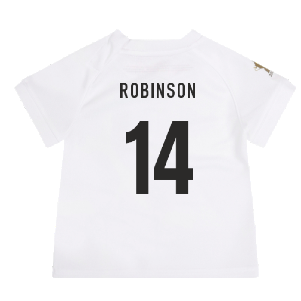 England RWC 2023 Home Replica Rugby Baby Kit (Robinson 14)