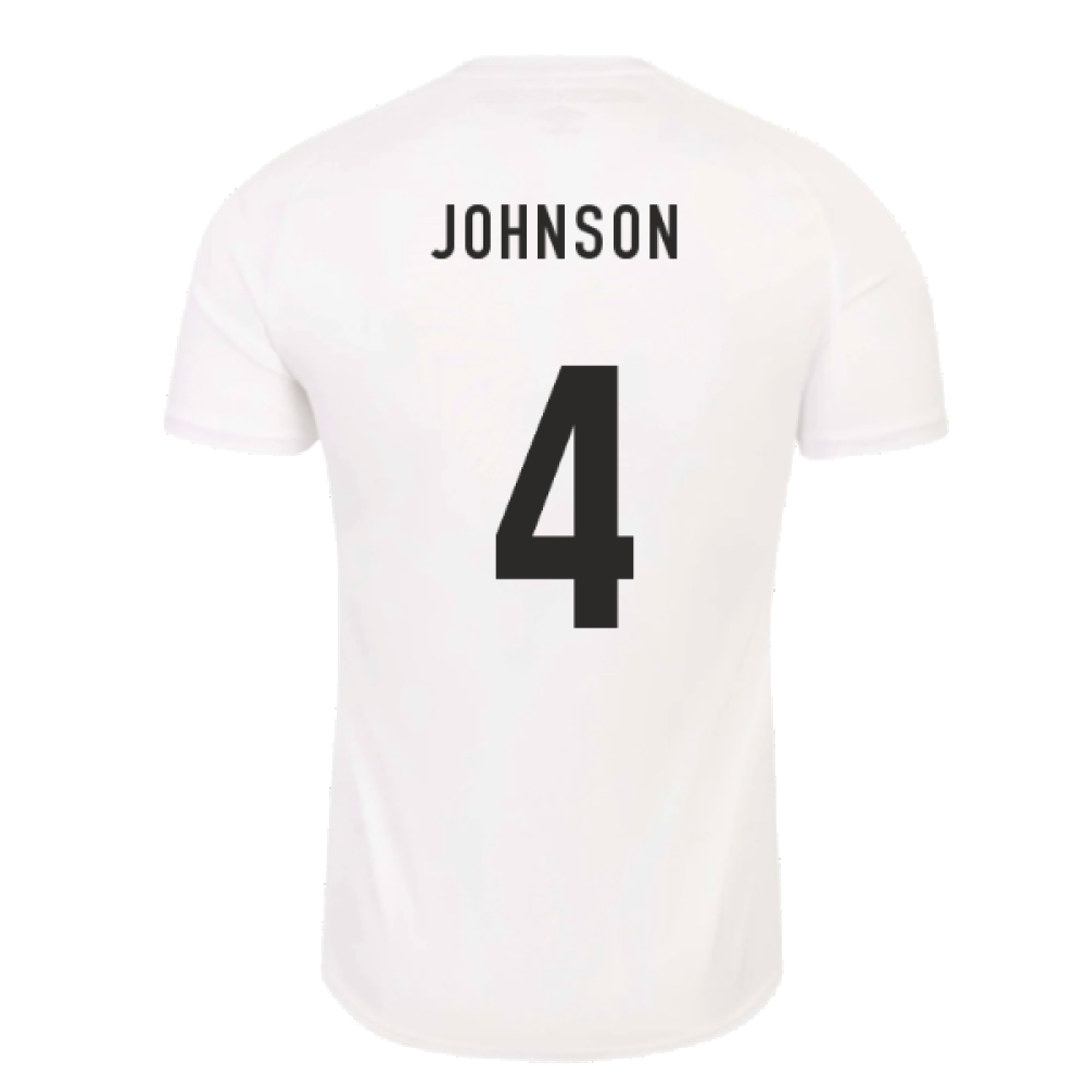 England RWC 2023 Home Replica Rugby Shirt (Johnson 4)