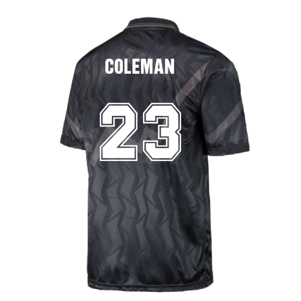 Everton 1990 Black Out Retro Football Shirt (COLEMAN 23)