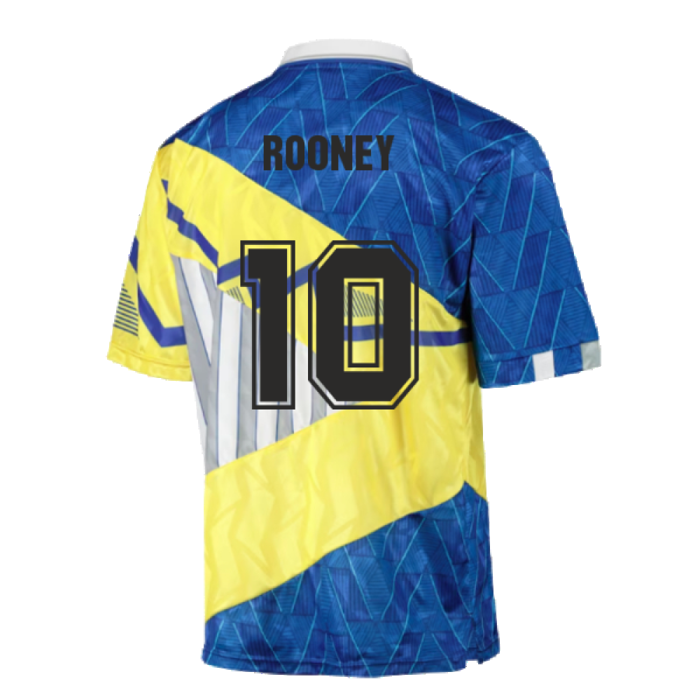 Everton 1990 Mash Up Retro Football Shirt (ROONEY 10)