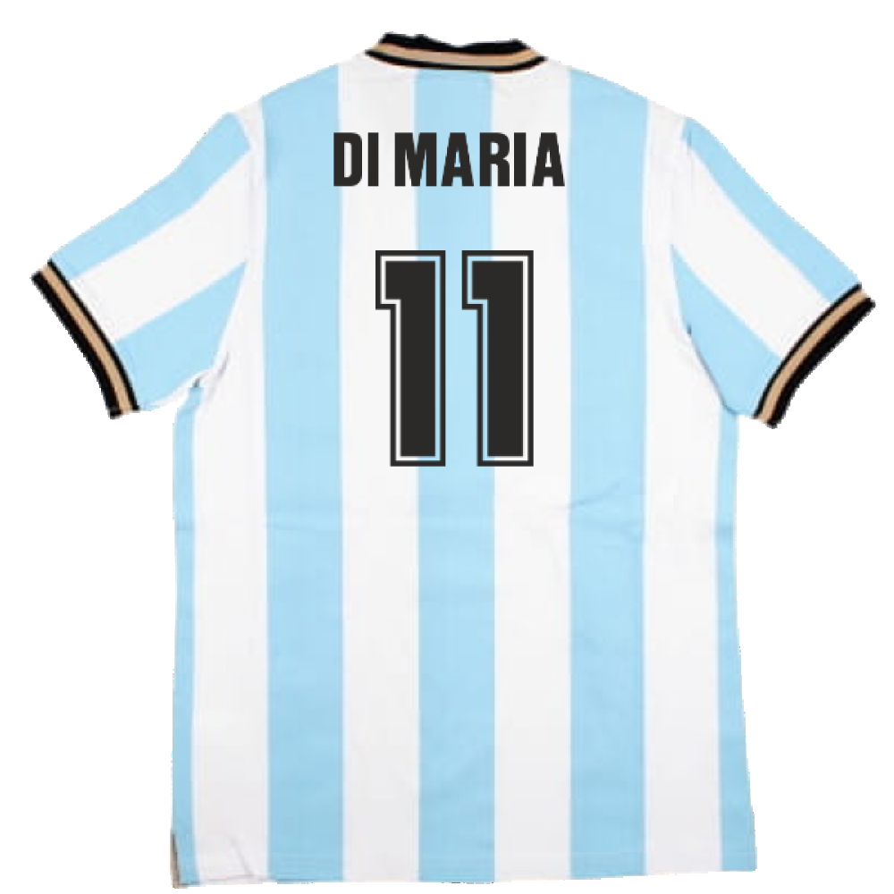 False Nein Argentina Home Vintage Shirt (DI MARIA 11)