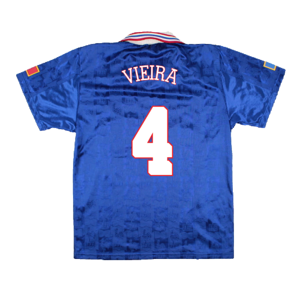 France 1996-98 Home Shirt (M) (Excellent) (VIEIRA 4)