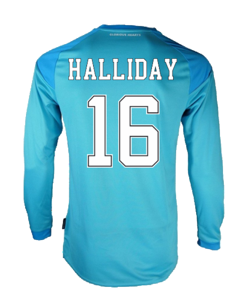Hearts 2020-21 GK Home Long Sleeve Shirt (L) (Halliday 16) (Excellent)