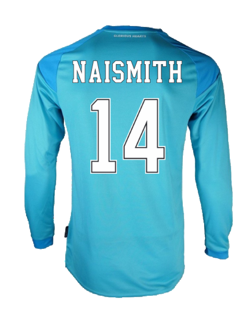 Hearts 2020-21 GK Home Long Sleeve Shirt (L) (Naismith 14) (Excellent)