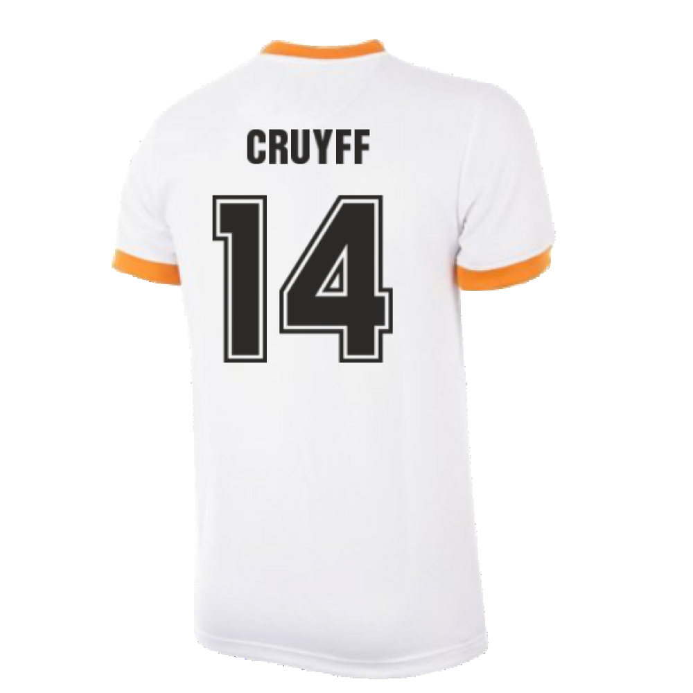 Holland World Cup Away 1978 Retro Football Shirt (CRUYFF 14)