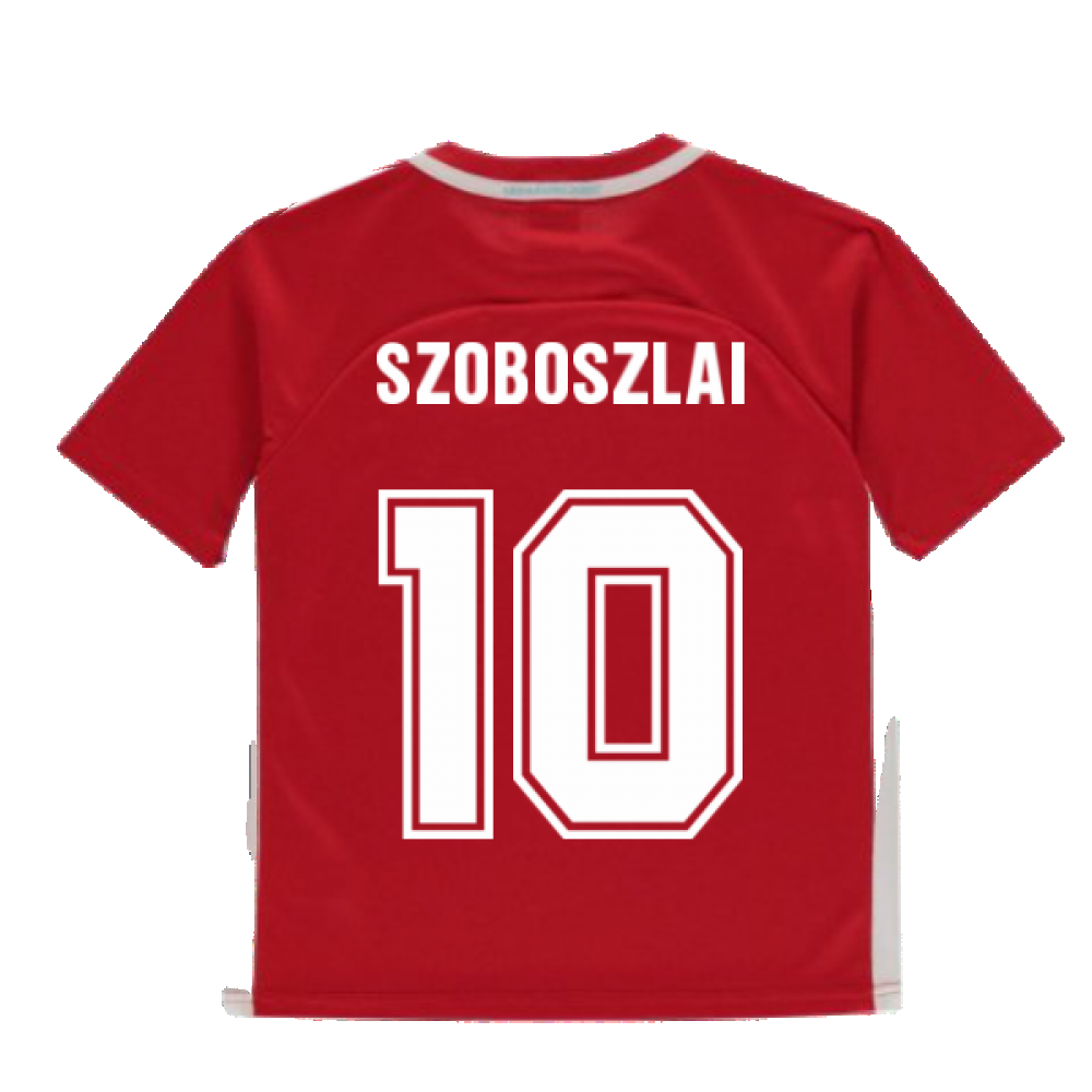 Hungary 2021 Polyester T-Shirt (Red) - Kids (Szoboszlai 10)