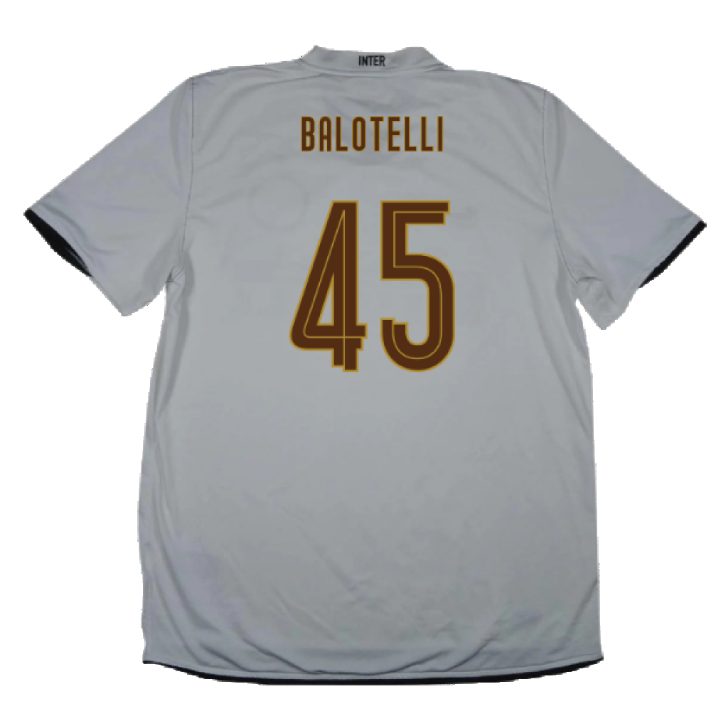 Inter Milan 2008-09 Away Shirt (XXL) (Fair) (Balotelli 45)