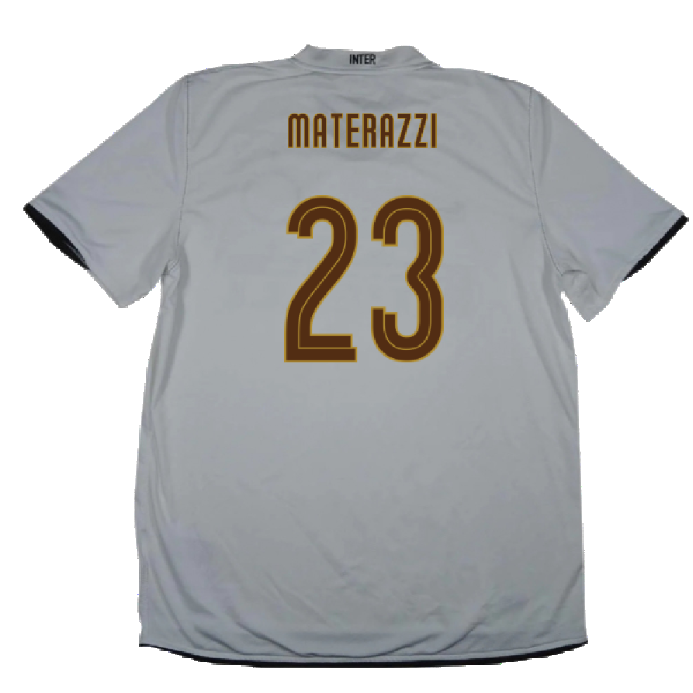 Inter Milan 2008-09 Away Shirt (XXL) (Fair) (Materazzi 23)