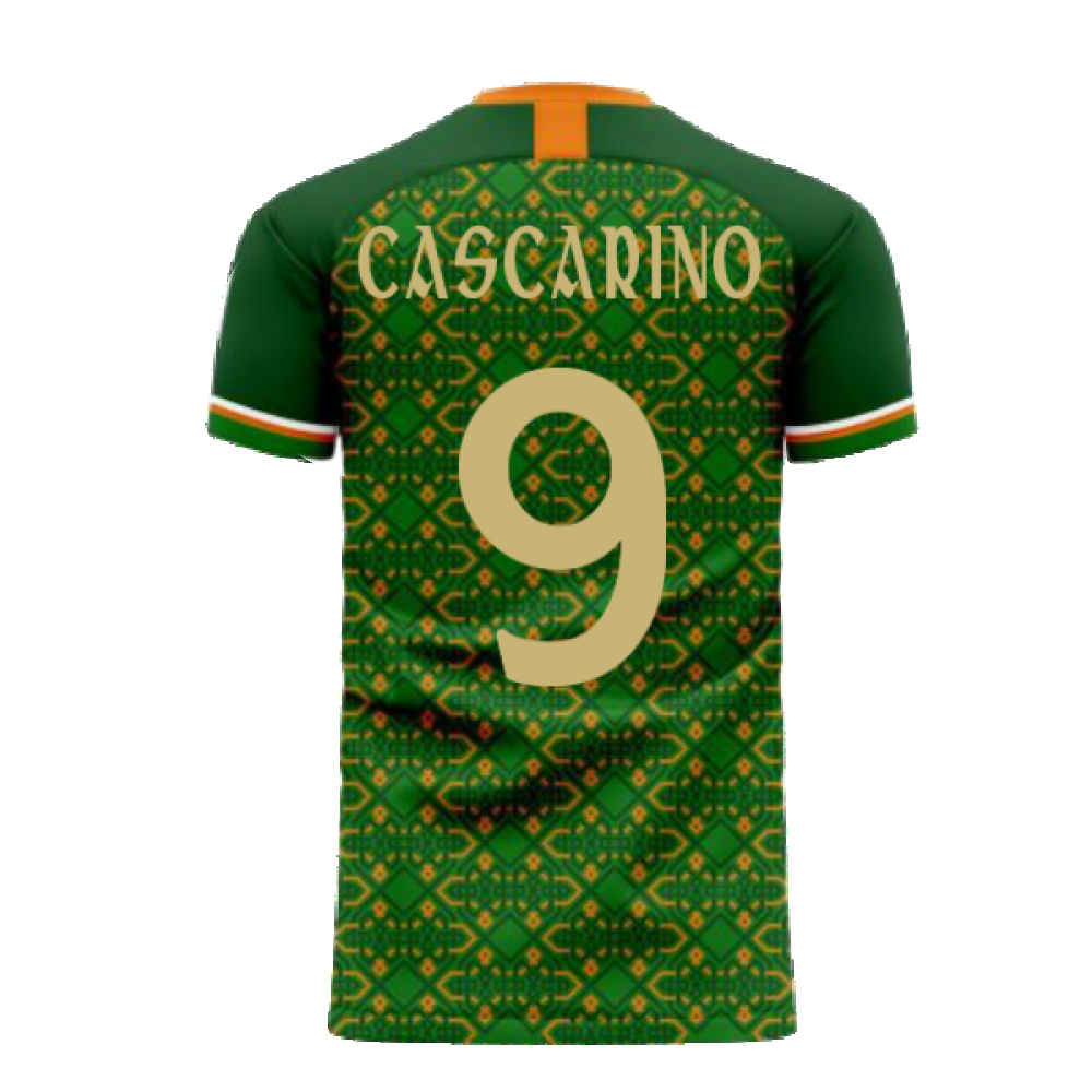 Ireland 2024-2025 Home Concept Football Kit (Libero) (CASCARINO 9)