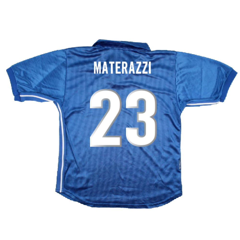 Italy 1998-99 Home Shirt (XL Boys) (Very Good) (Materazzi 23)