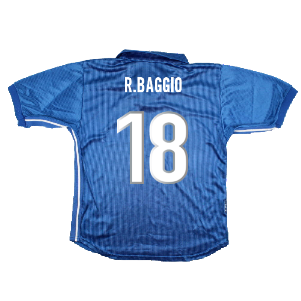 Italy 1998-99 Home Shirt (XL Boys) (Very Good) (R.Baggio 18)