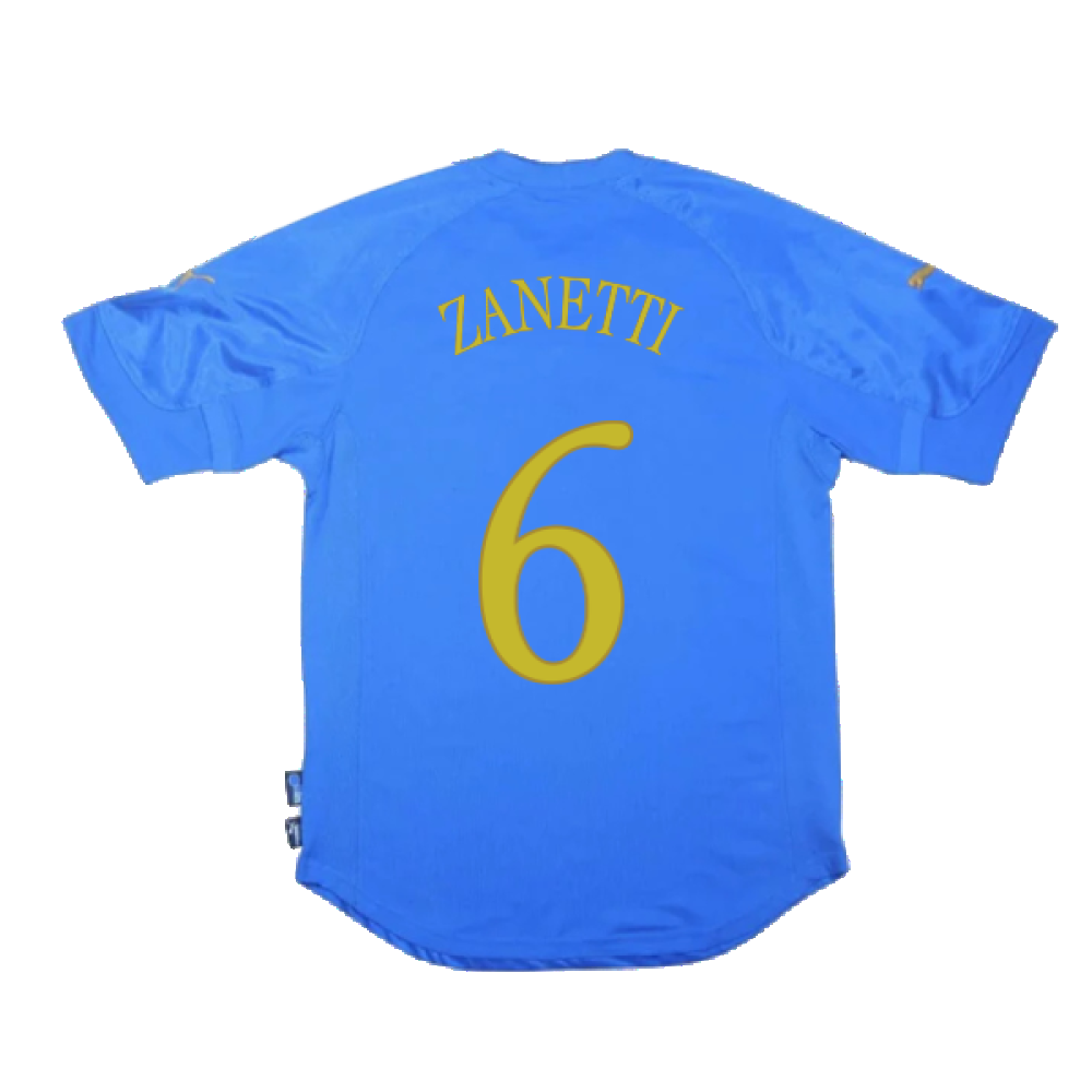 Italy 2004-06 Home Shirt (S) (Good) (Zanetti 6)