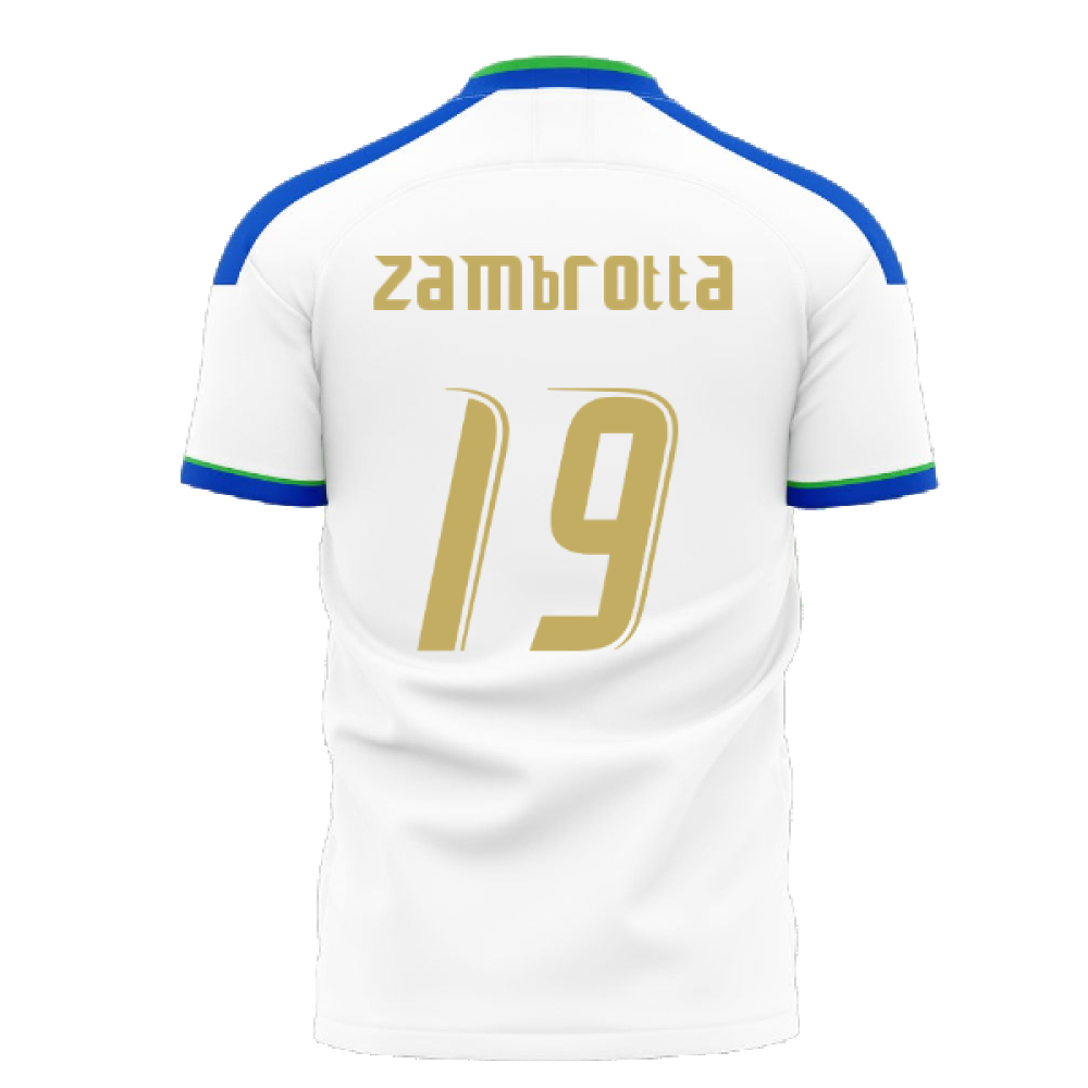 Italy 2006 Style Away Concept Shirt (Libero) (ZAMBROTTA 19)
