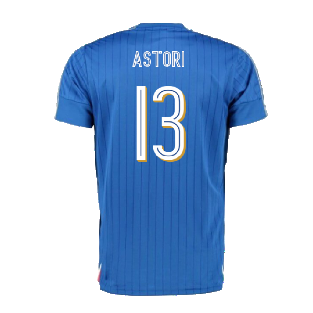 Italy 2016-17 Home Shirt (XLB) (Good) (Astori 13)