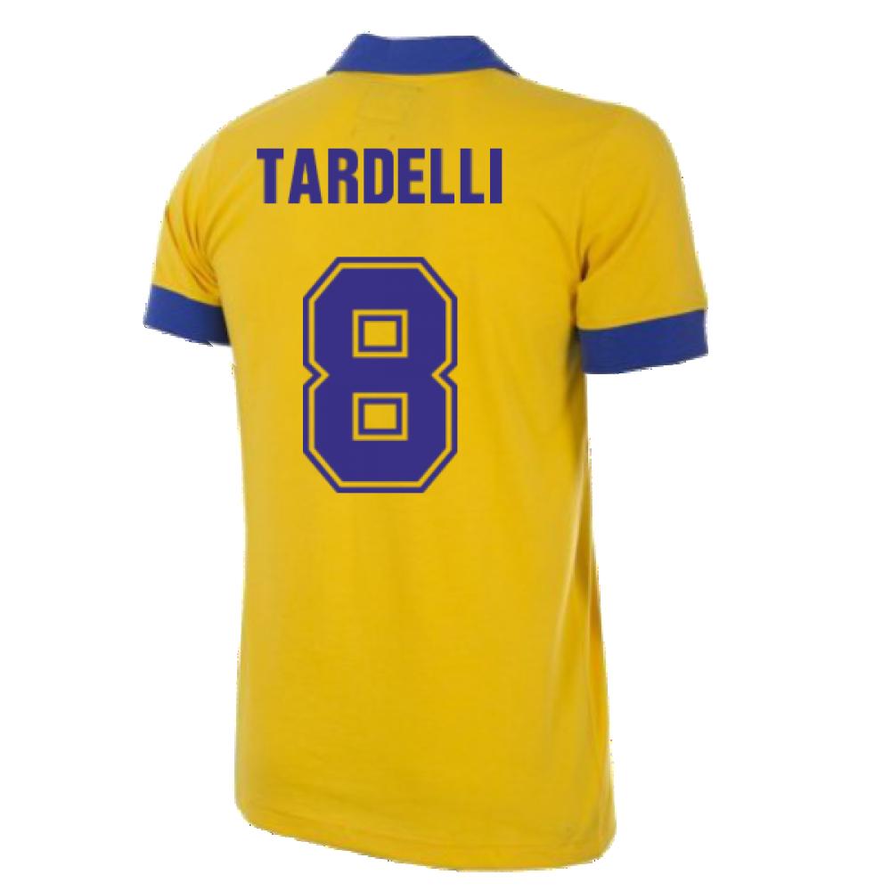 Juventus FC 1983 - 84 Away Coppa Delle Coppe UEFA Retro Football Shirt (Tardelli 8)