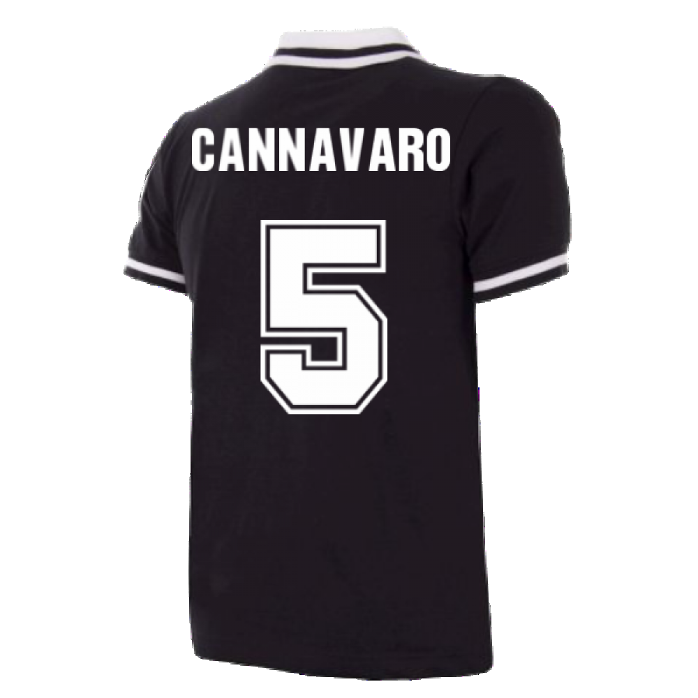 Juventus FC 1986 - 87 Away Retro Football Shirt (CANNAVARO 5)