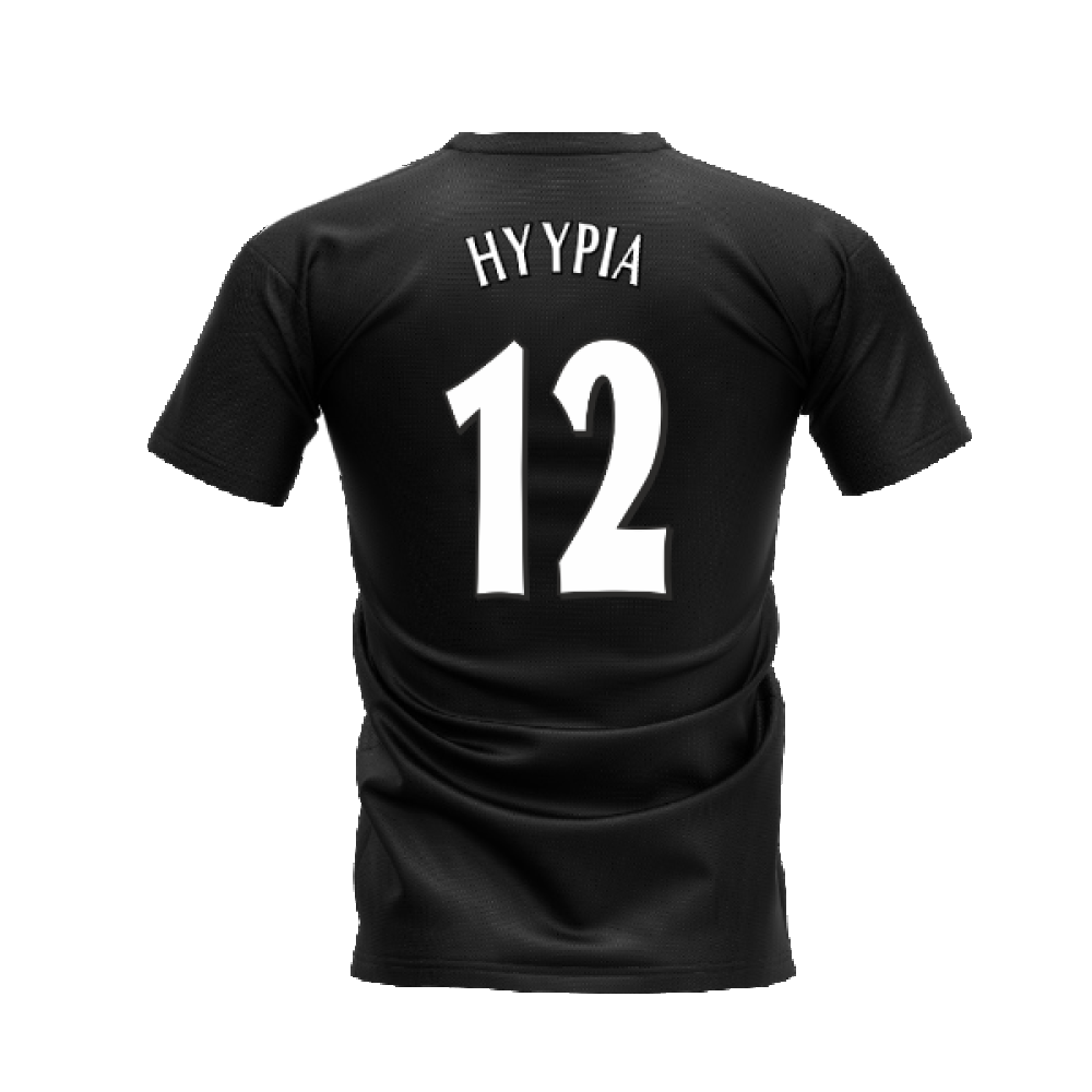 Liverpool 2000-2001 Retro Shirt T-shirt (Black) (HYYPIA 12)