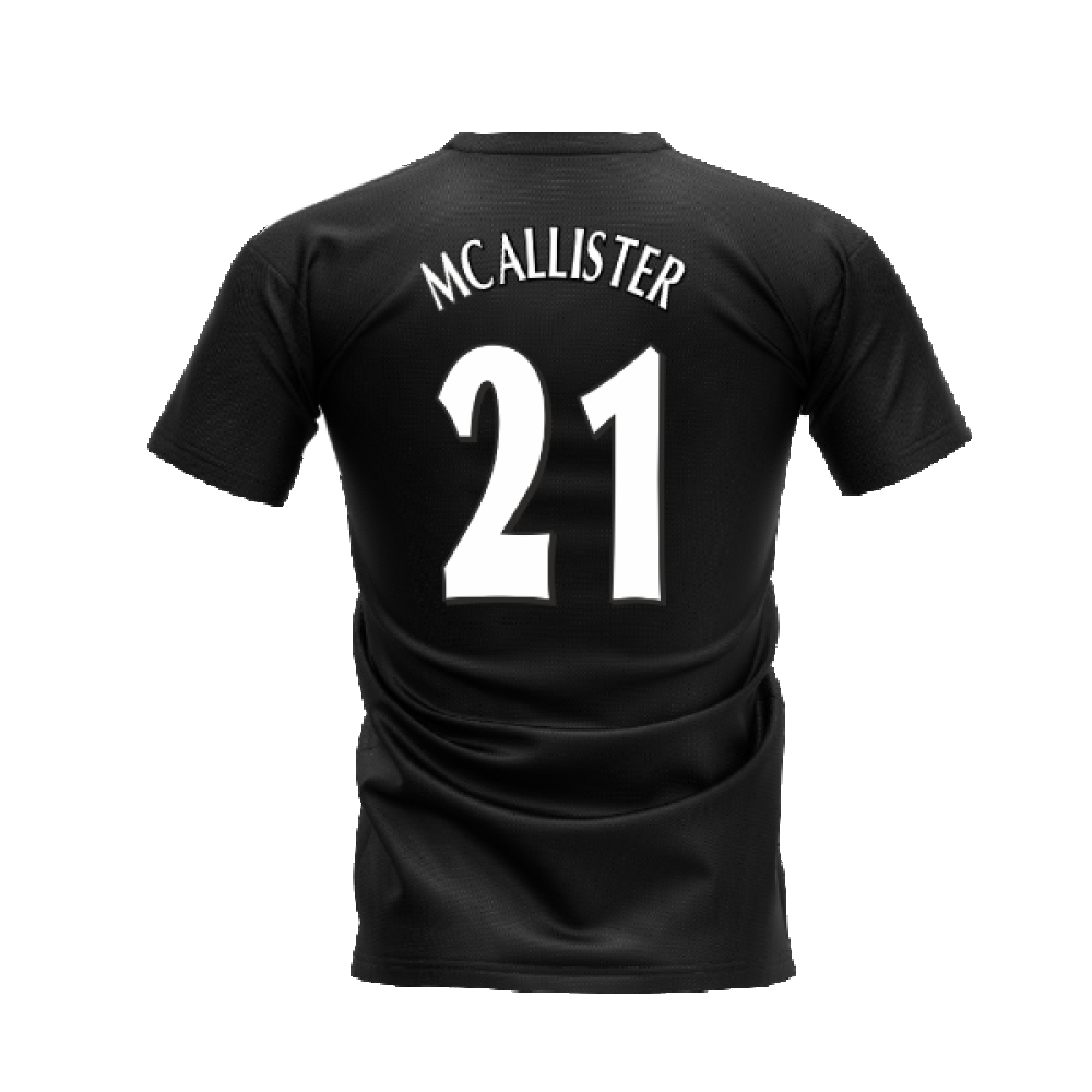 Liverpool 2000-2001 Retro Shirt T-shirt - Text (Black) (McAllister 21)