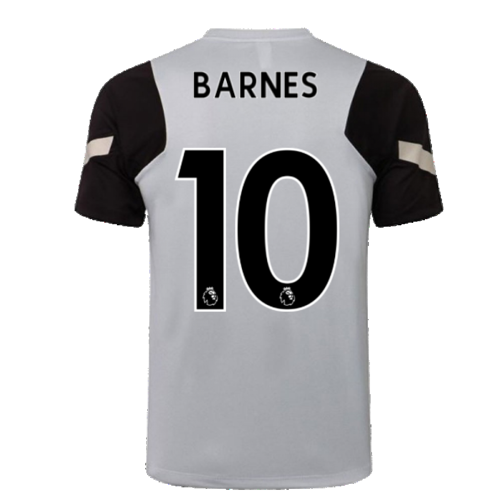 Liverpool 2021-2022 CL Training Shirt (Wolf Grey) (BARNES 10)